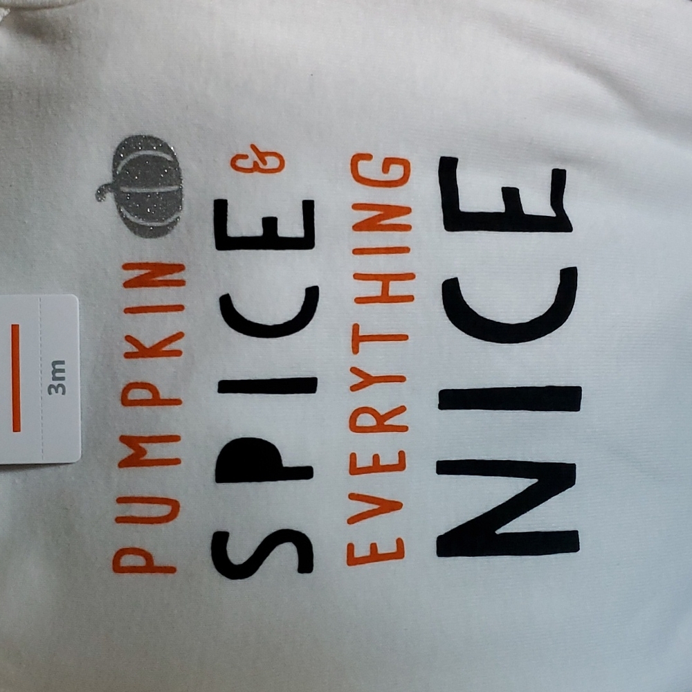 Carter Just One You Pumpkin Spice 2pc outfit - 3M - Picture 4 of 7